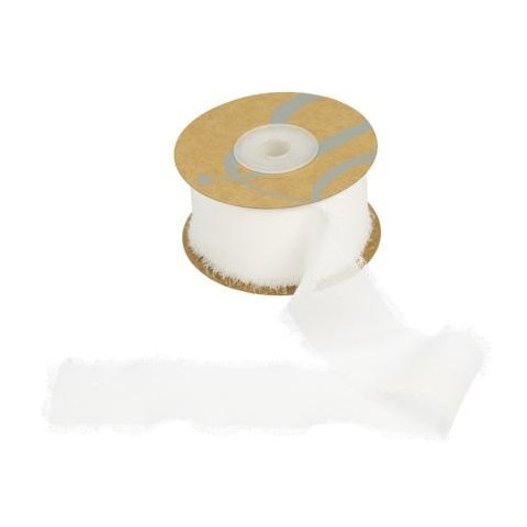 NASTRO SETA C FRANGIA MM40X15MT BIANCO